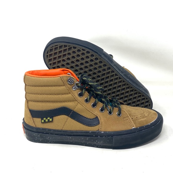 VANS Skate Sk8-Hi Outdoor Brown Shoes Nubuck Canvas Sneakers Men's VN0A5FCCY49 - Picture 8 of 10